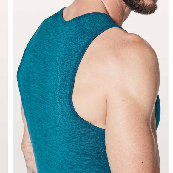Lululemon Metal Vent Tech Surge Tank Night Diver / Capri M - Picture 3 of 9